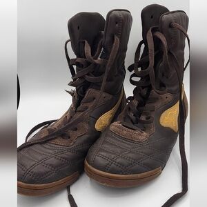Vintage KangaROOS Mambo Hi Top Boots. Ladies Size 9 US. Brown. Good Condition